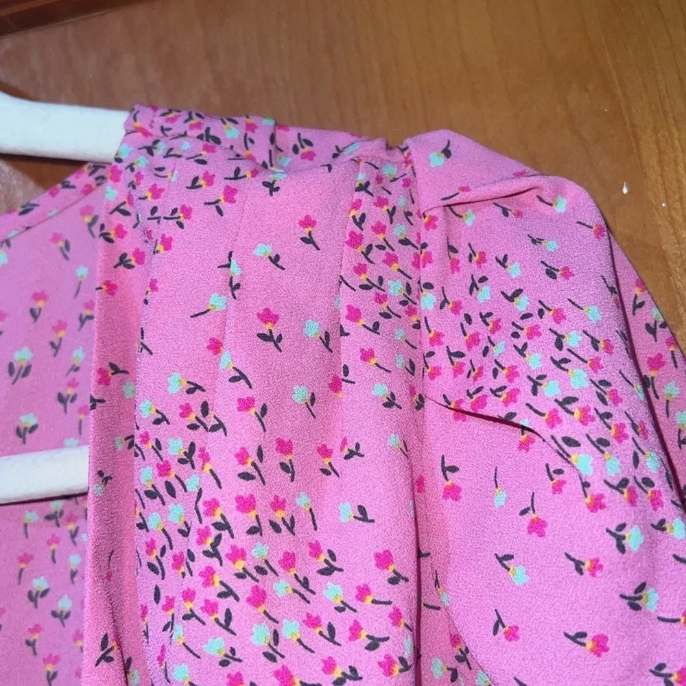 Kate Spade Meadow Floral Wrap Dress Pink Size 6 NWOT